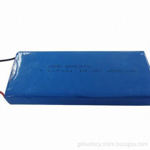 14.8V/4,950mAh Li-Po Battery Pack, Flexibility of Physical Dimension